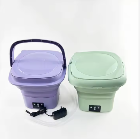 Portable Washing Machine, Mini Washer,16L Upgraded Large Capacity Foldable Washer.Deep Cleaning of Underwear, Baby Clothes and Other Small Clothes.Suitable for Apartments, Dormitories, Hotels.(Purple)