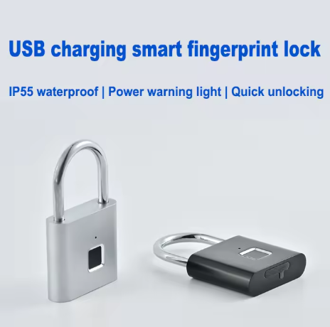 AICase Bluetooth Smart Padlock – Keyless Biometric Fingerprint Lock for Suitcases, Backpacks, Bikes, Luggage, School & Gym Lockers