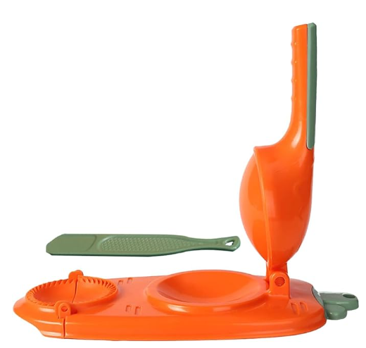 2-in-1 Dumpling Maker – Portable Dumpling Wrapper Cutter & Press Machine, Multi-Function DIY Empanada Mold Set, Easy Manual Tool for Making Dumplings