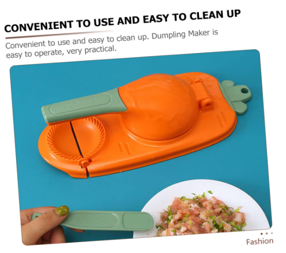 2-in-1 Dumpling Maker – Portable Dumpling Wrapper Cutter & Press Machine, Multi-Function DIY Empanada Mold Set, Easy Manual Tool for Making Dumplings
