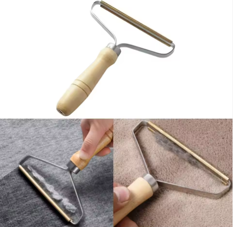 "Portable Pet Hair & Lint Remover – Reusable Brush Tool for Clothes, Carpets & Coats"