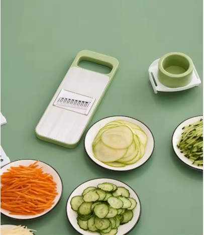 5 in 1 Mandoline Slicer for Kitchen, Vegetable Slicer Multi Blade Potato Chip, Veggie shredder, Vegetable Cutter, Julienne Shredder and peeler For Small Job In Kitchen