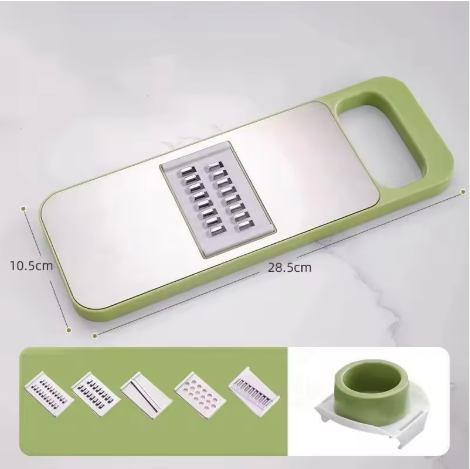 5 in 1 Mandoline Slicer for Kitchen, Vegetable Slicer Multi Blade Potato Chip, Veggie shredder, Vegetable Cutter, Julienne Shredder and peeler For Small Job In Kitchen