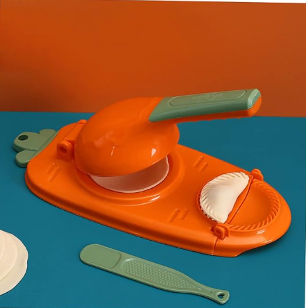 2-in-1 Dumpling Maker – Portable Dumpling Wrapper Cutter & Press Machine, Multi-Function DIY Empanada Mold Set, Easy Manual Tool for Making Dumplings